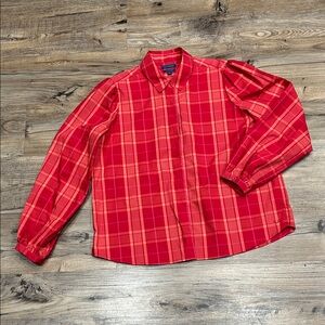 Biltmore Red Plaid Button-Up Shirt